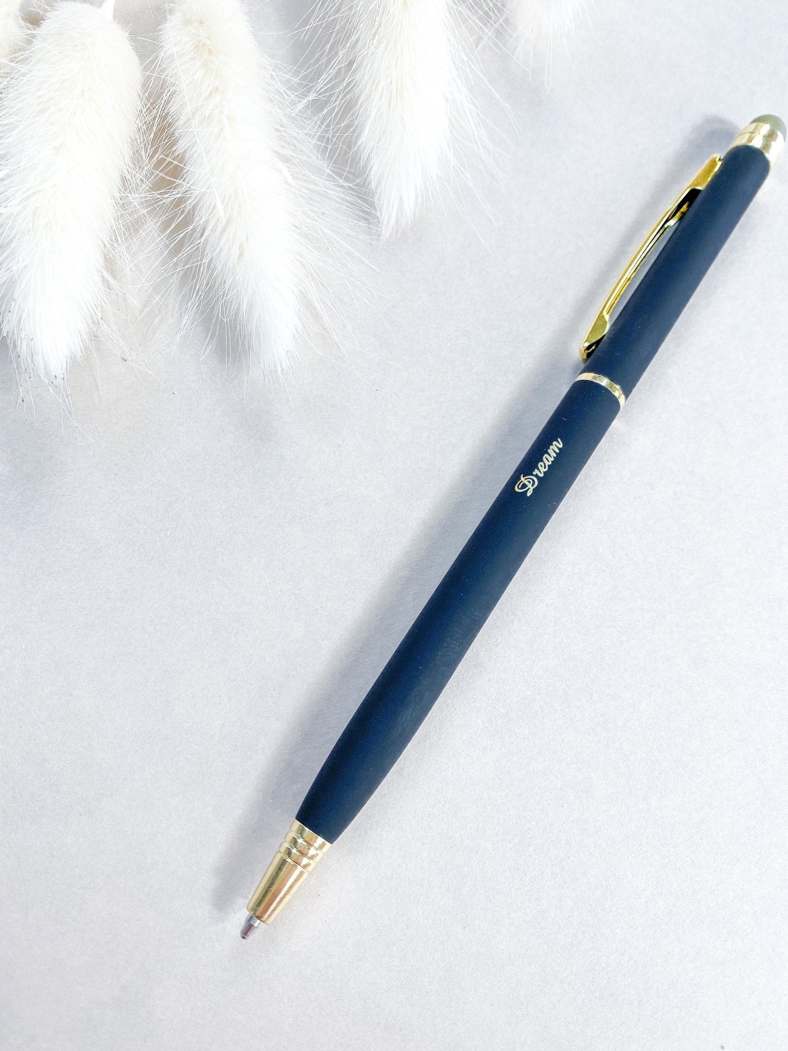 Black 'Dream' Soft Touch Pen - Birdie Barn