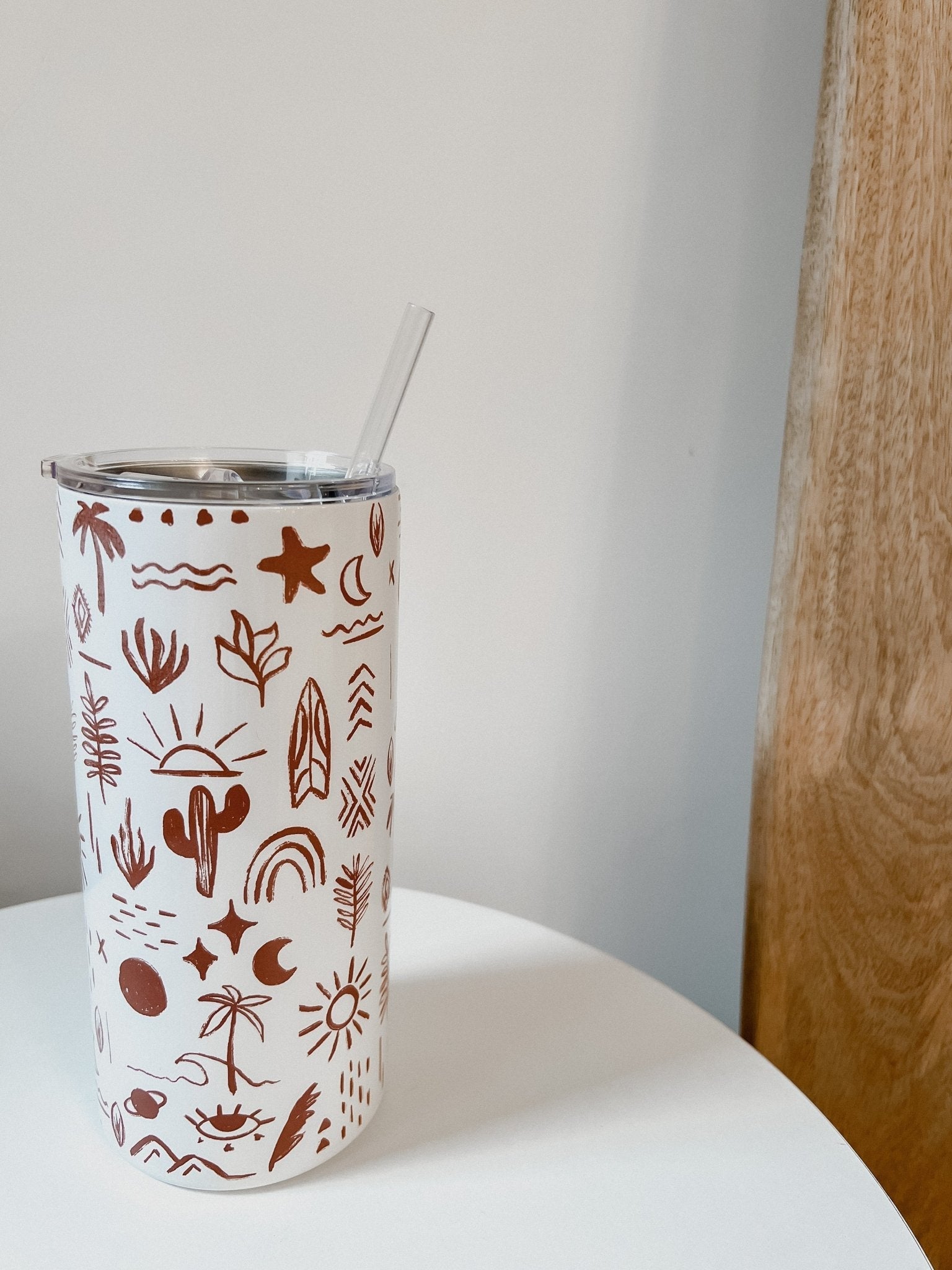 Bohemian Summer Straight Tumbler - Birdie Barn