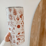 Bohemian Summer Straight Tumbler - Birdie Barn