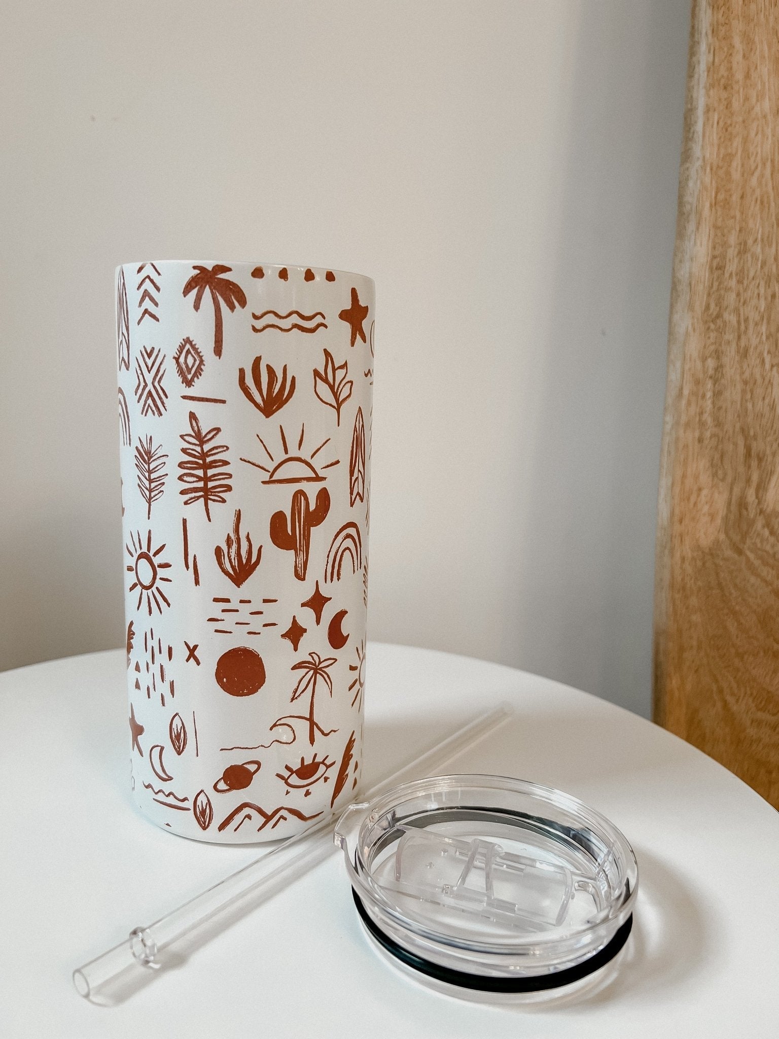 Bohemian Summer Straight Tumbler - Birdie Barn