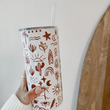 Bohemian Summer Straight Tumbler - Birdie Barn