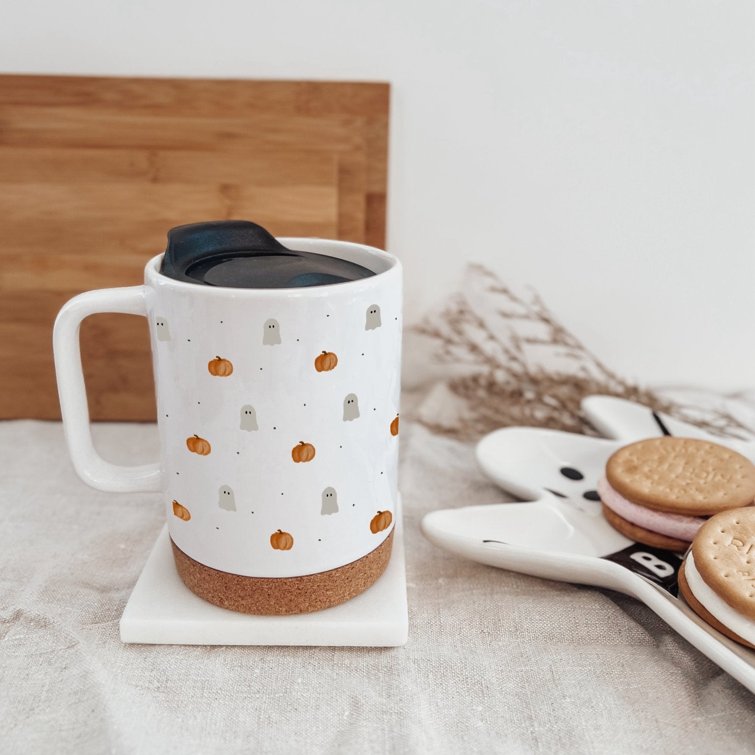 Boopkins Ceramic Travel Mug & Coaster - Birdie Barn