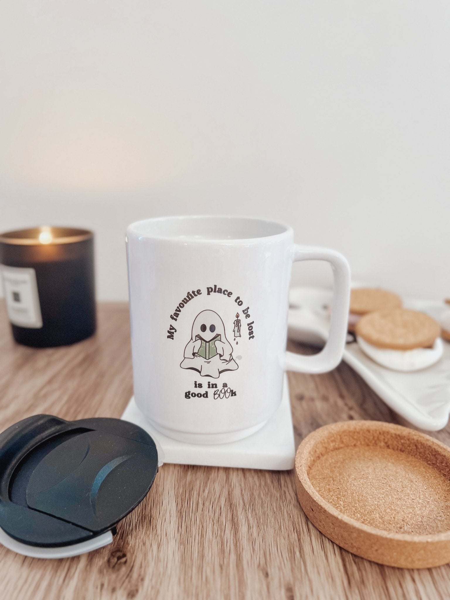 Bronte Boo Ceramic Travel Mug & Coaster - Birdie Barn