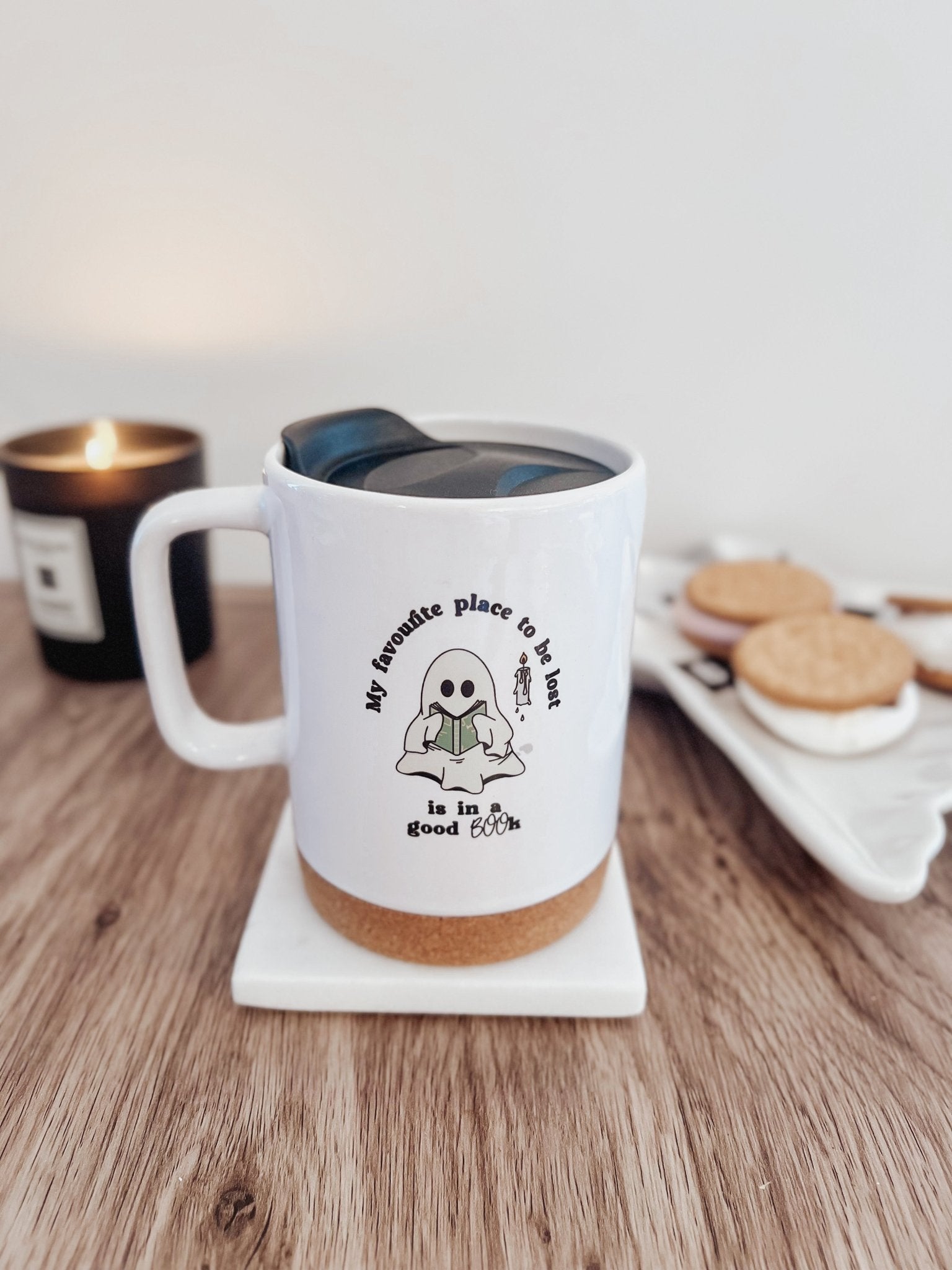 Bronte Boo Ceramic Travel Mug & Coaster - Birdie Barn