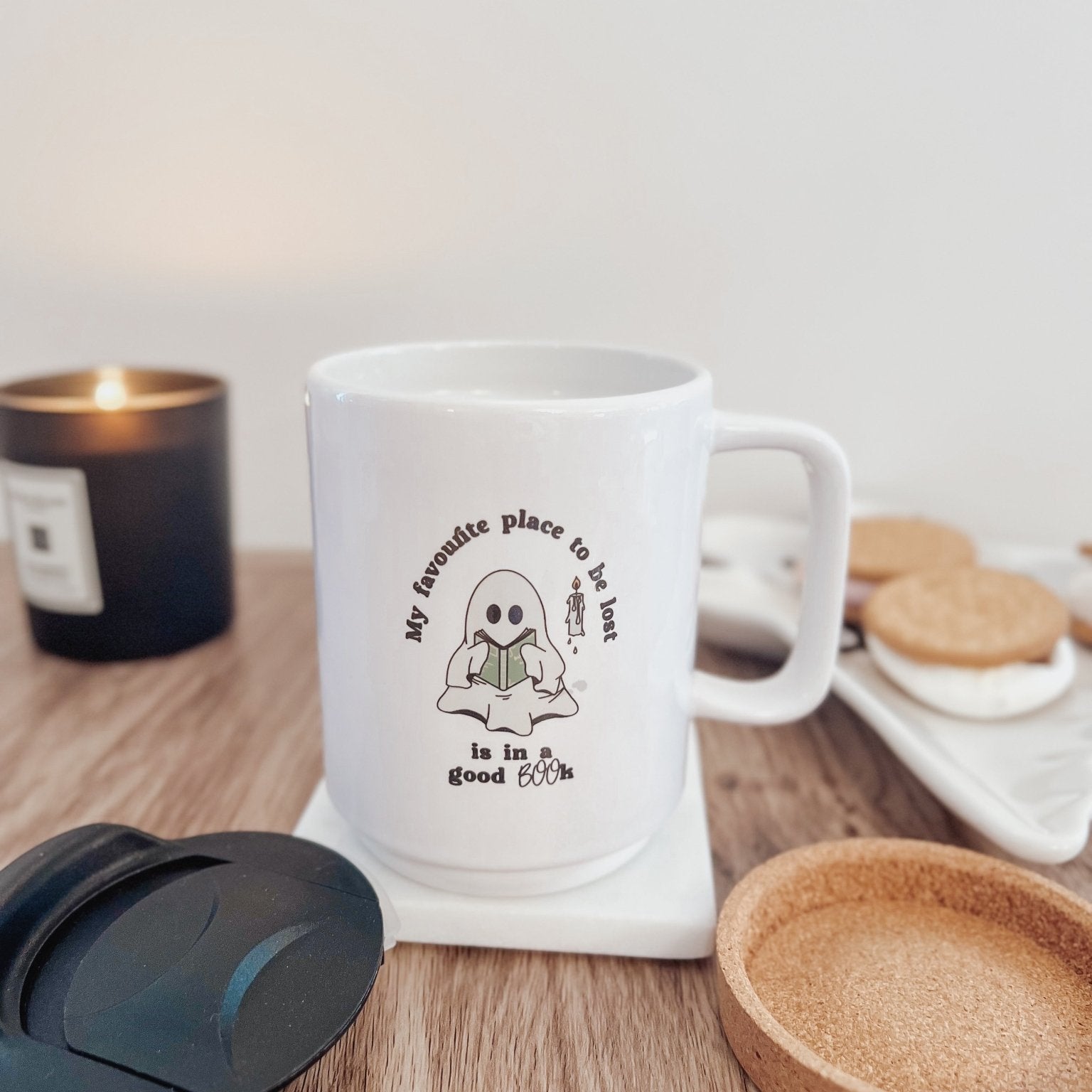 Bronte Boo Ceramic Travel Mug & Coaster - Birdie Barn