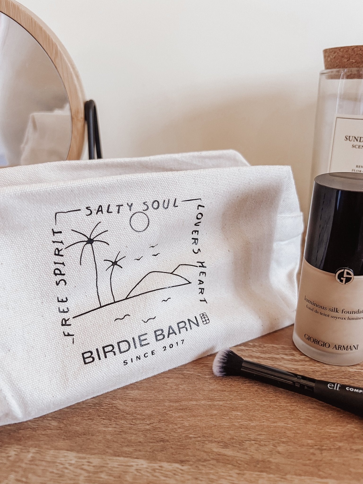 Canvas Wash Bag - Birdie Barn