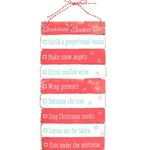 CHRISTMAS BUCKET LIST HANGING SIGN - Birdie Barn