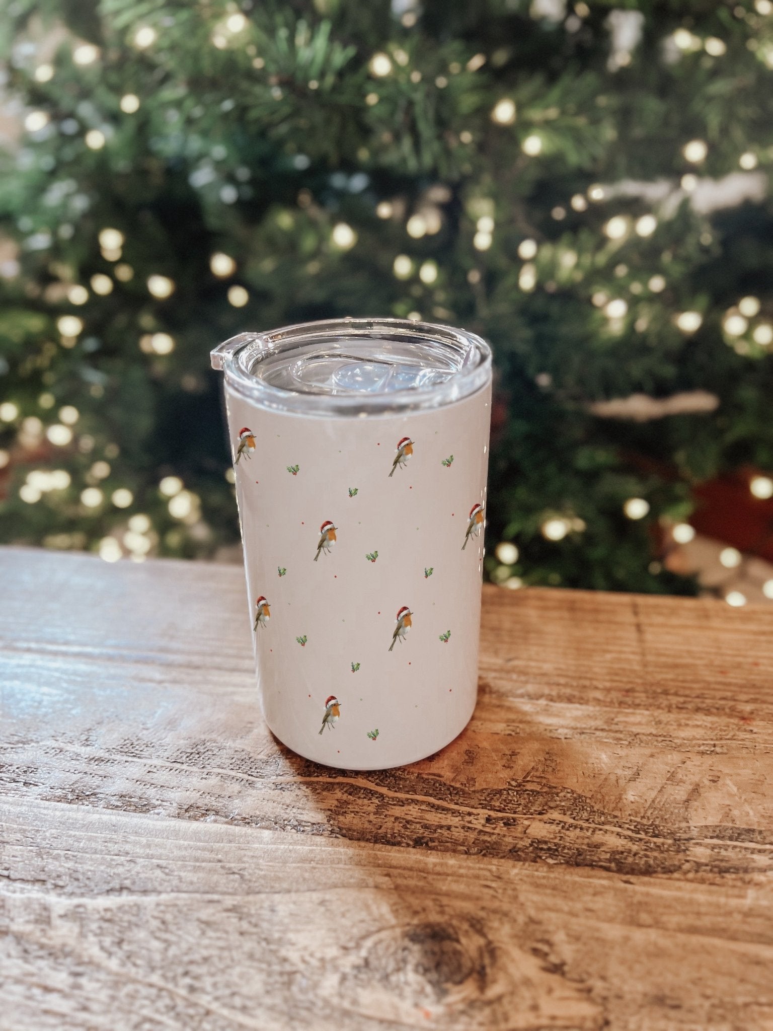 Christmas Robin 12oz Tumbler - Birdie Barn