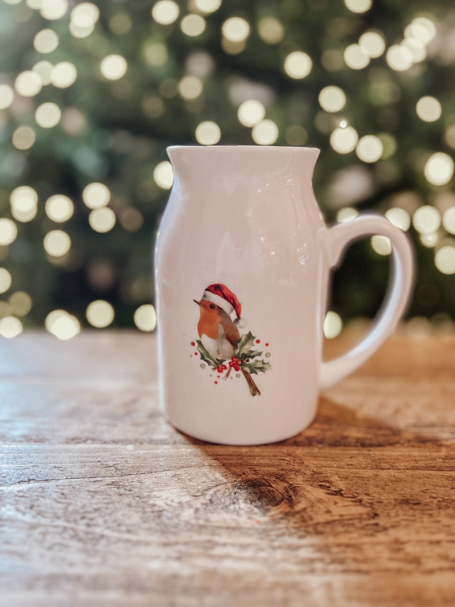 Christmas Robin Jug - Birdie Barn