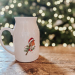 Christmas Robin Jug - Birdie Barn