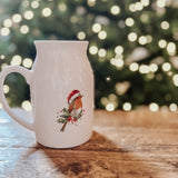 Christmas Robin Jug - Birdie Barn