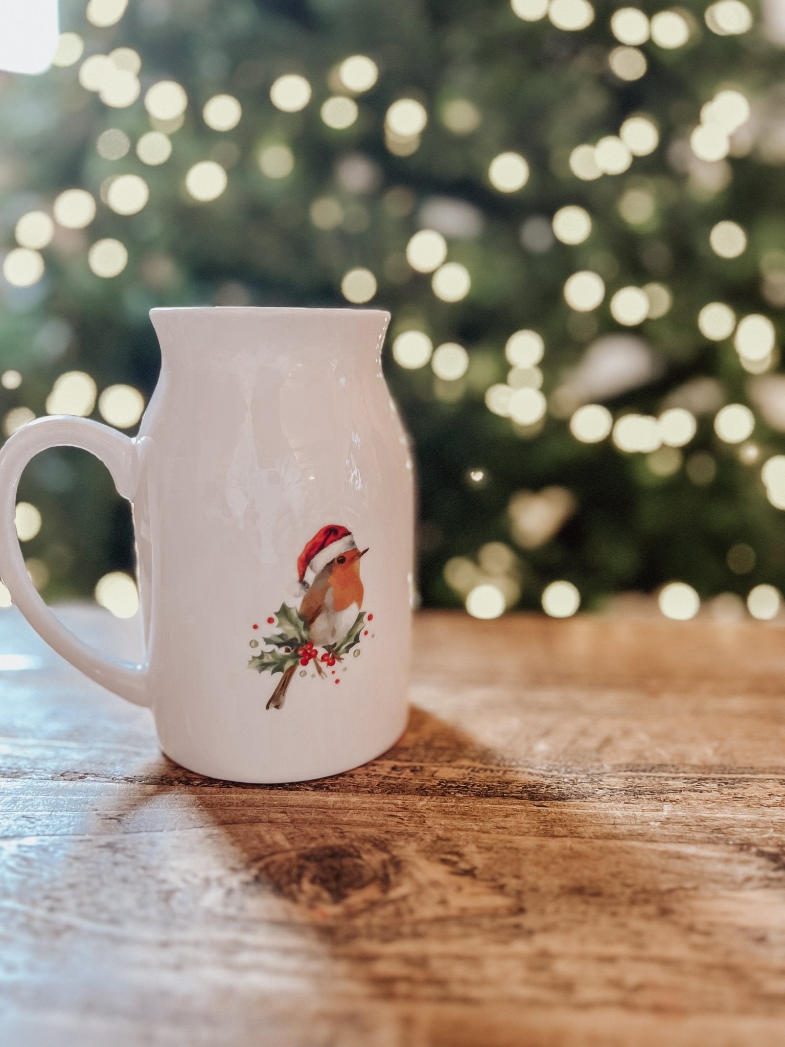 Christmas Robin Jug - Birdie Barn