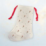 Christmas Robin Stocking - Birdie Barn