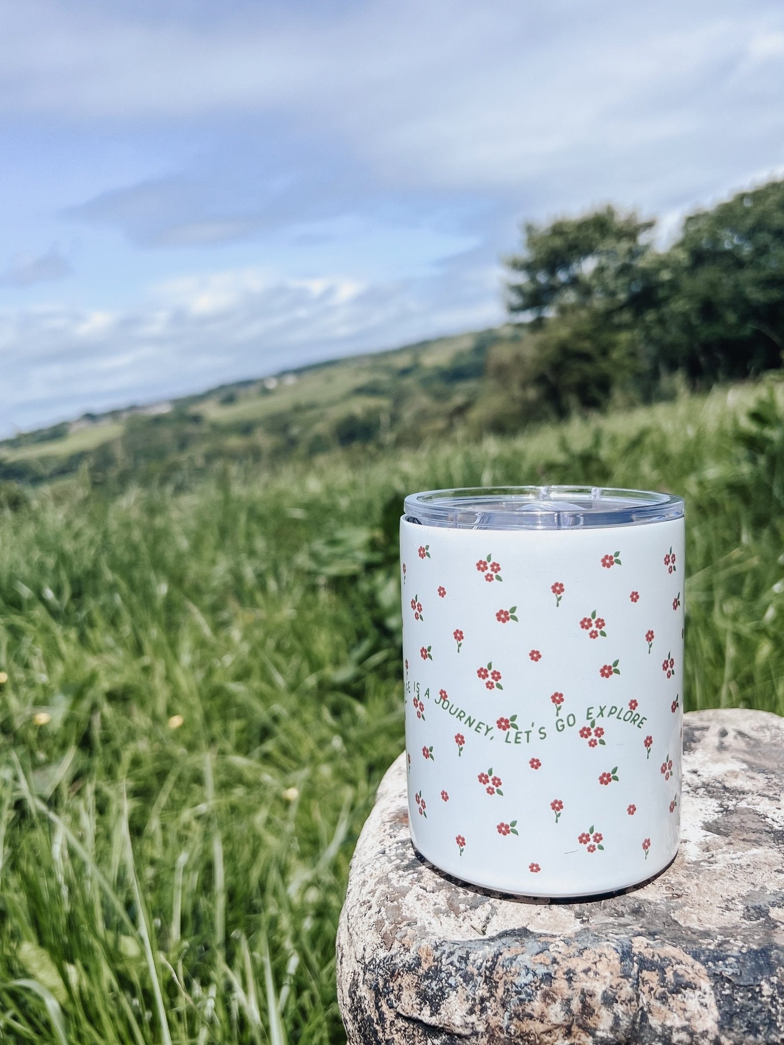 Flower Journey 12oz Tum - Mug - Orange - Birdie Barn