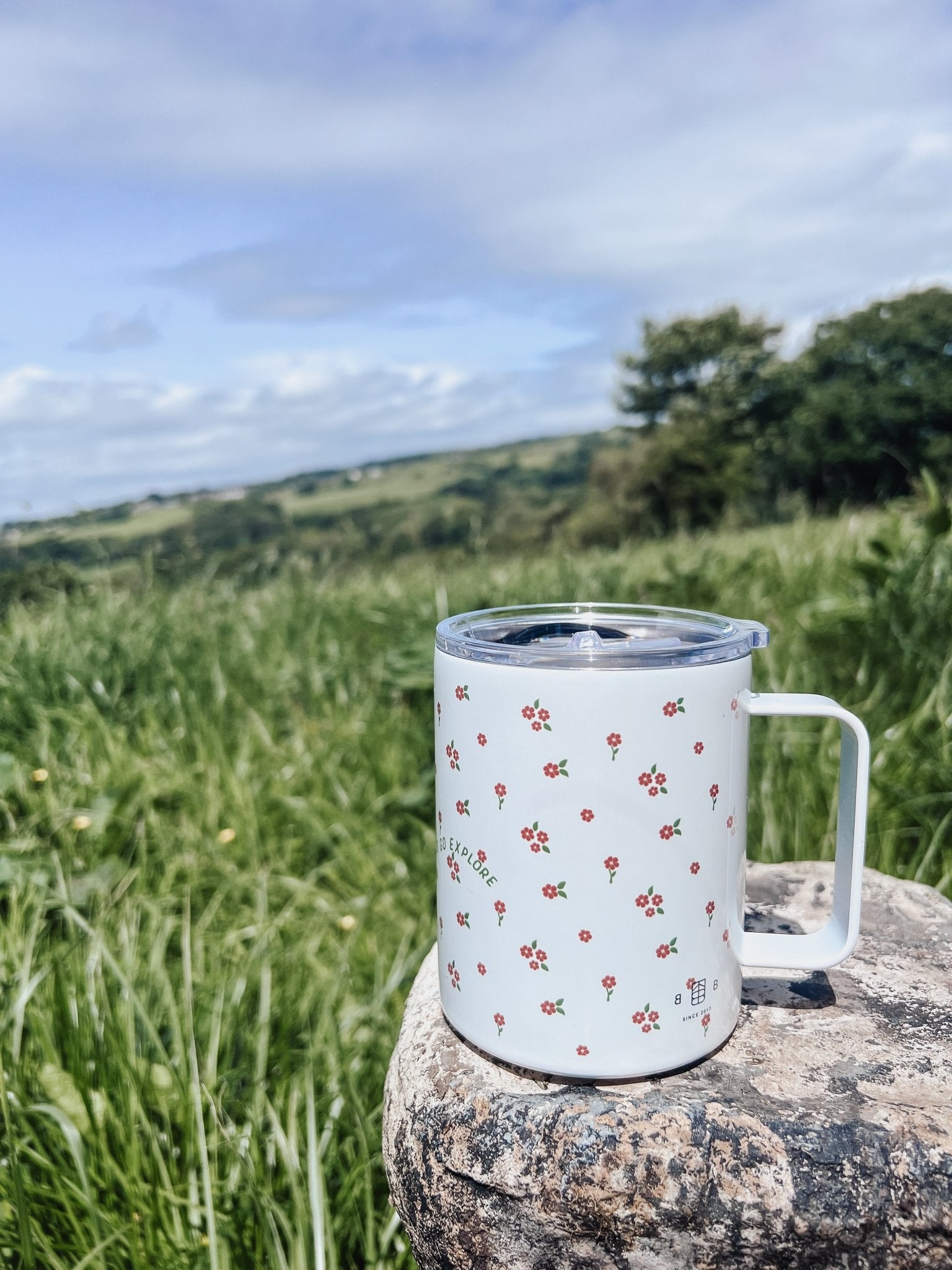 Flower Journey 12oz Tum - Mug - Orange - Birdie Barn