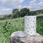 Flower Journey 12oz Tumbler - Orange - Birdie Barn