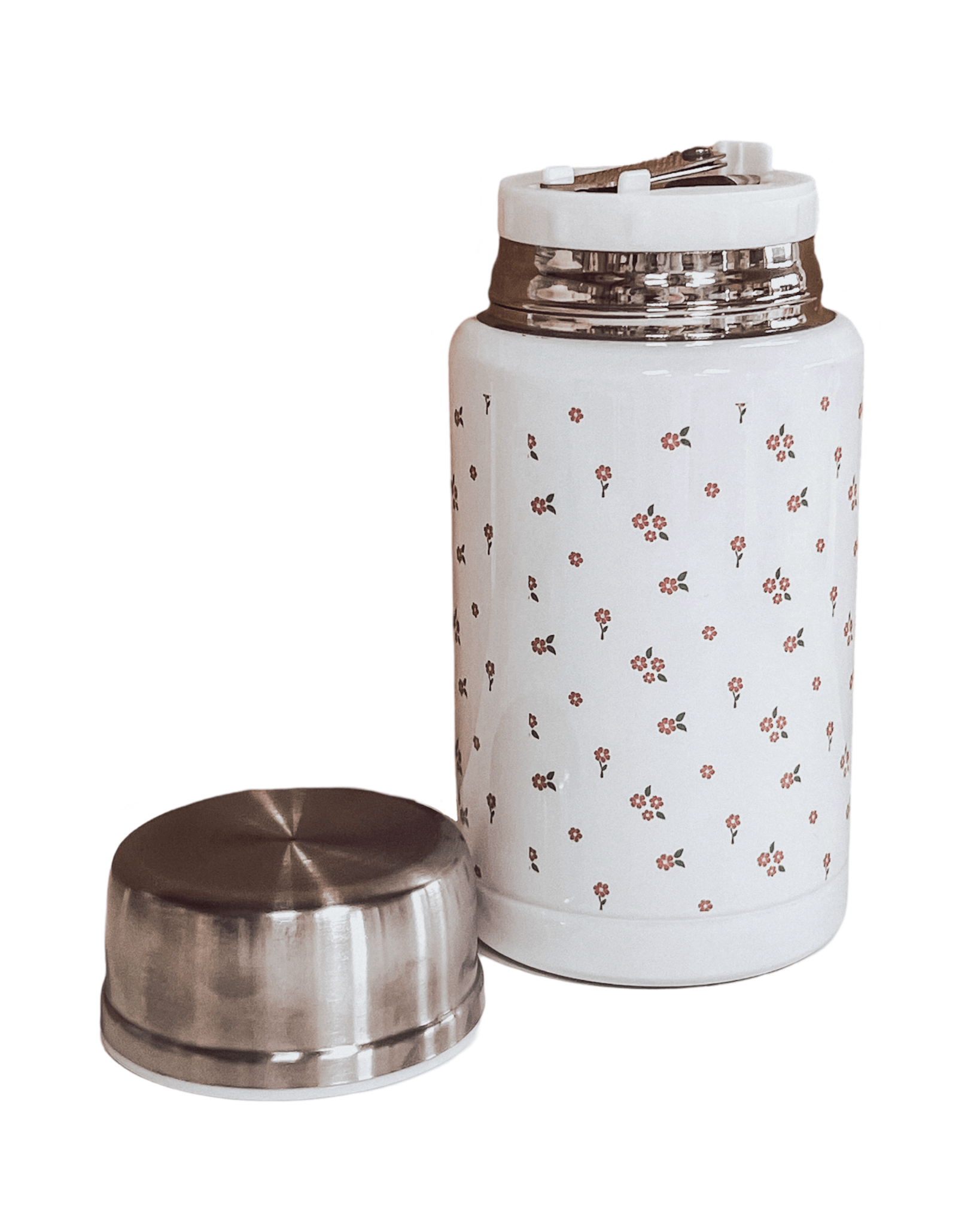 Flower Journey Food Flask - Orange - Birdie Barn