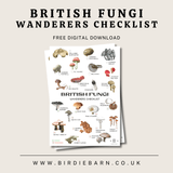 Free British Fungi Checklist Printable - Birdie Barn