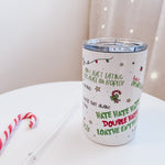 Funny Christmas Quotes 12oz Tumbler - Birdie Barn