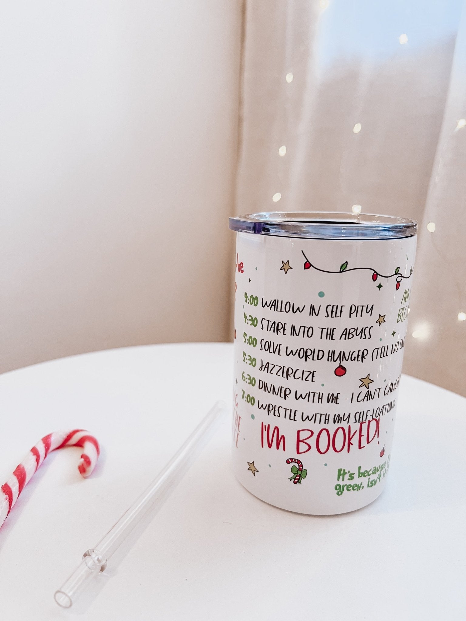 Funny Christmas Quotes 12oz Tumbler - Birdie Barn