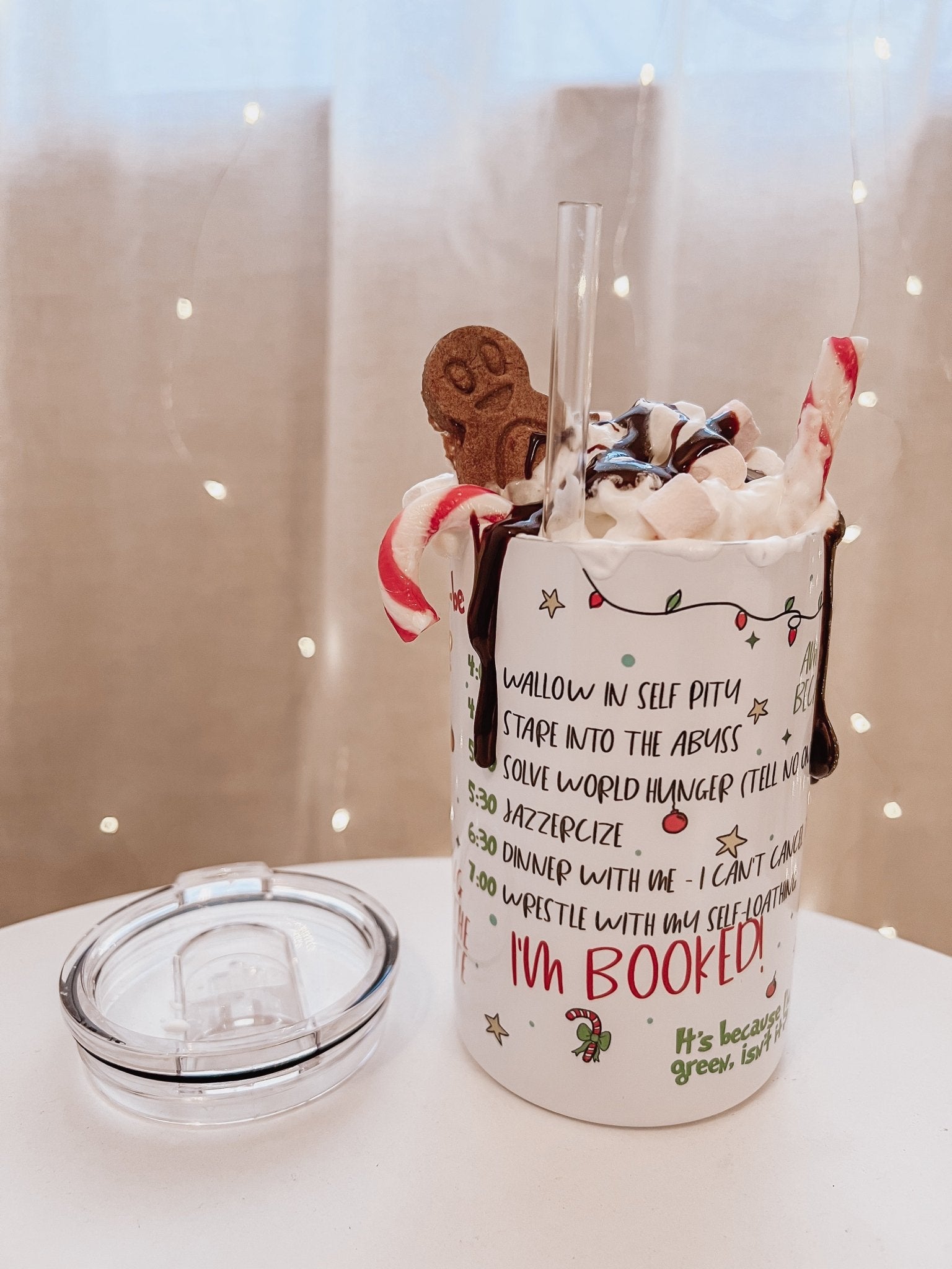 Funny Christmas Quotes 12oz Tumbler - Birdie Barn