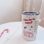 Funny Christmas Quotes 12oz Tumbler - Birdie Barn