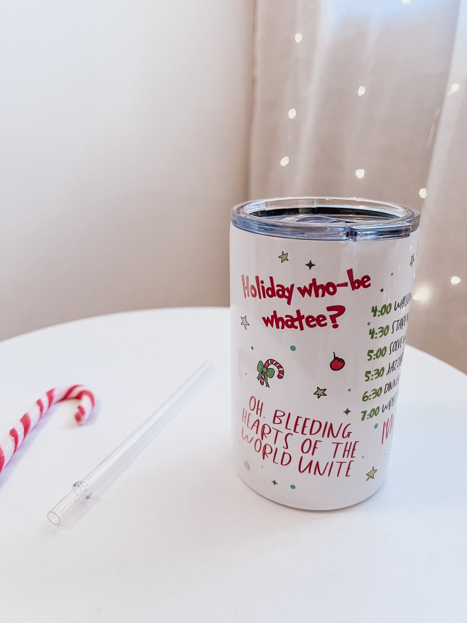 Funny Christmas Quotes 12oz Tumbler - Birdie Barn