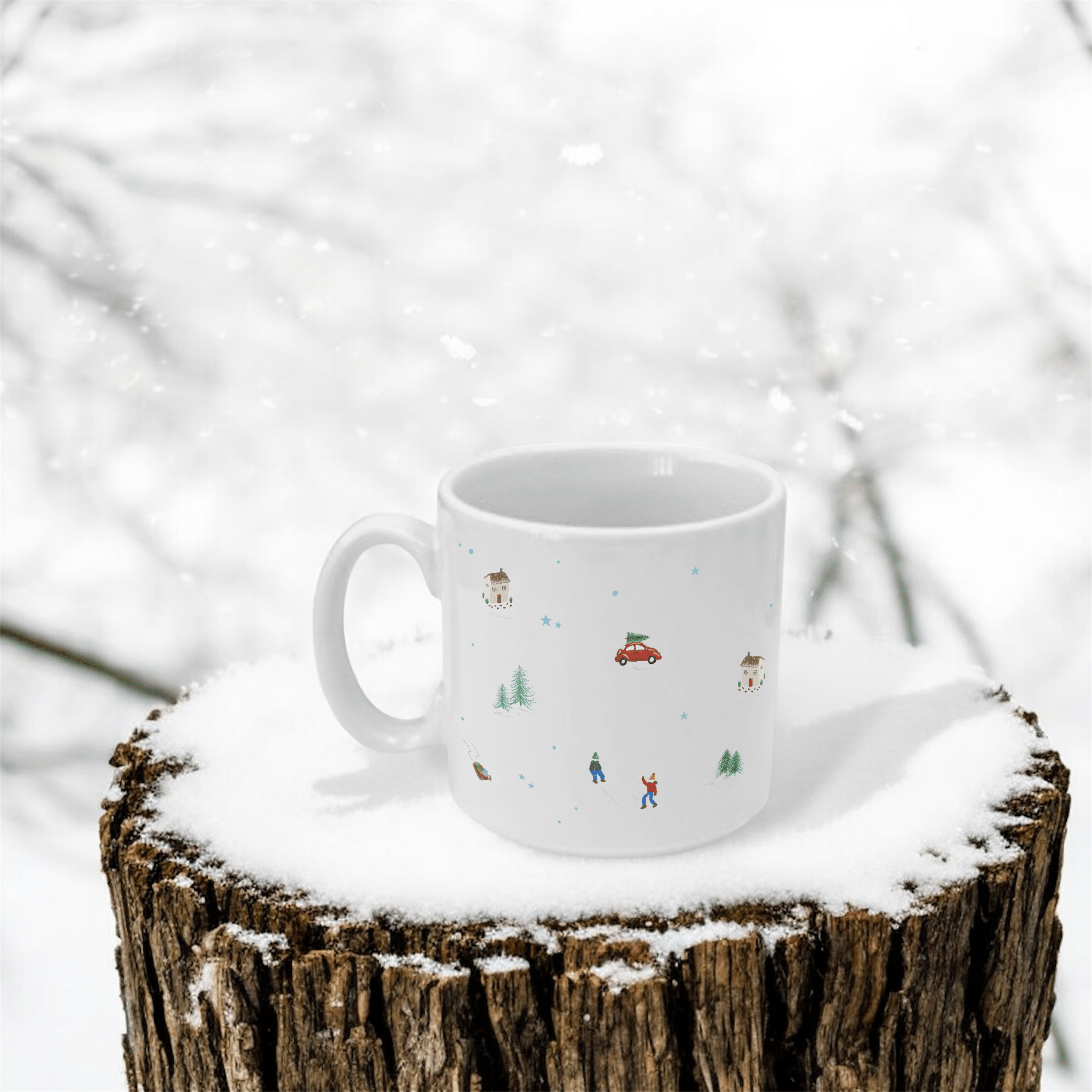 Home for Christmas Wide Mug - Birdie Barn