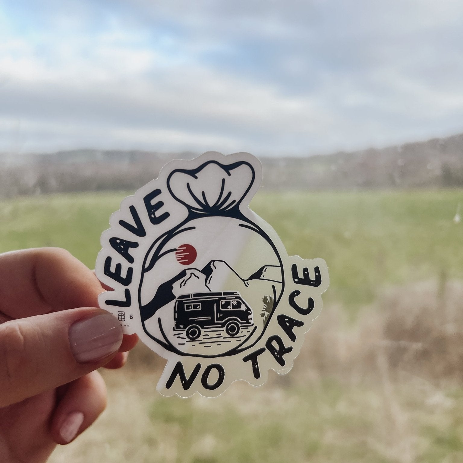 Leave No Trace Clear Sticker - Birdie Barn