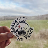 Leave No Trace Clear Sticker - Birdie Barn