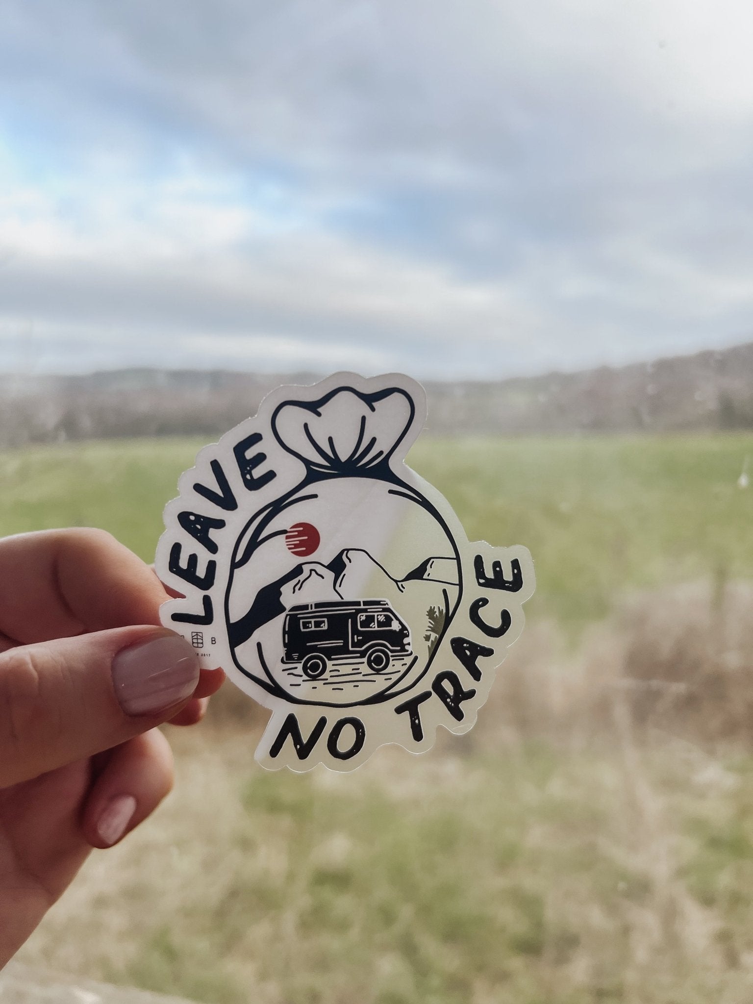 Leave No Trace Clear Sticker - Birdie Barn