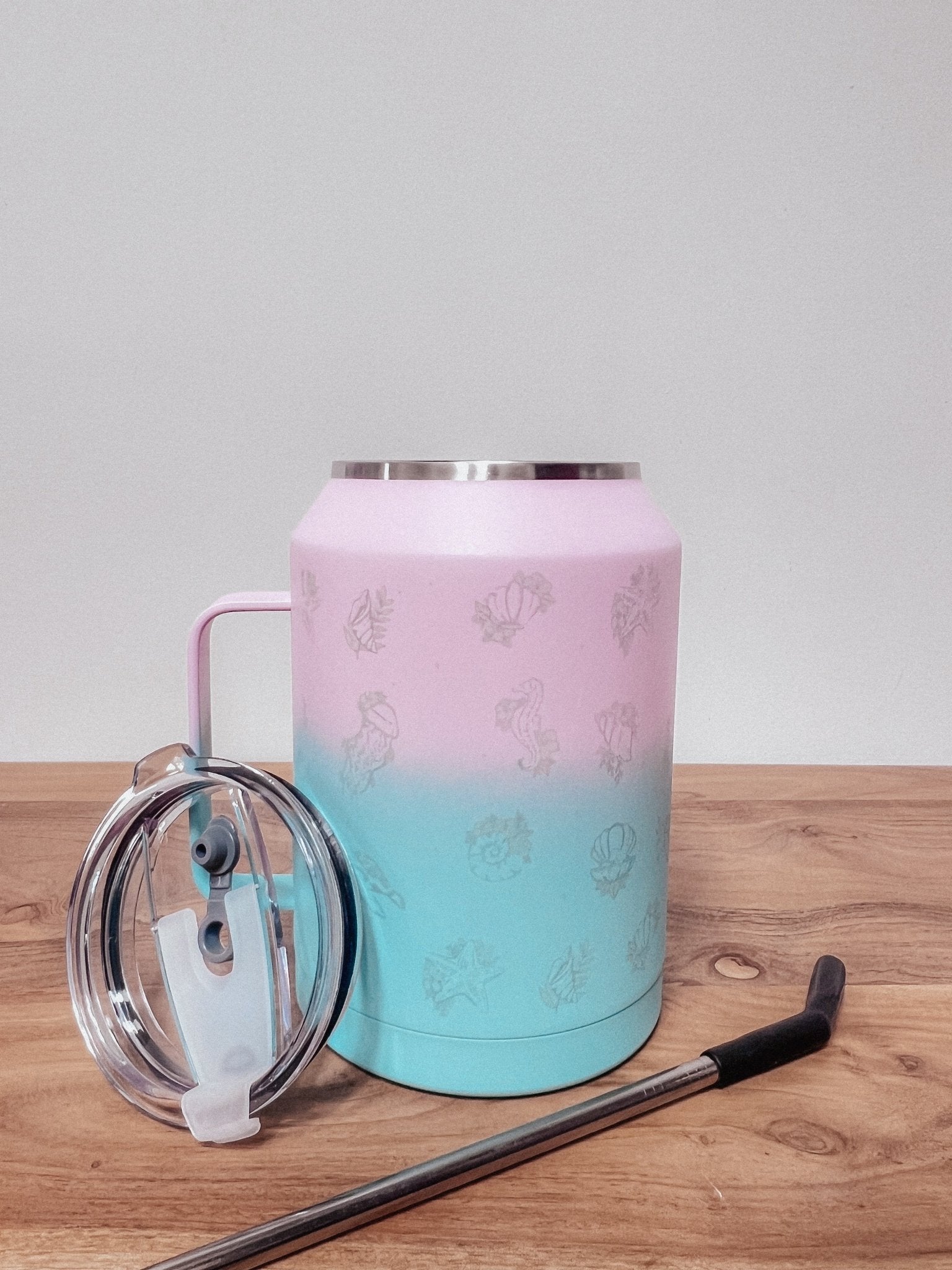 Mermaid Gardens 50oz Ombré Tumbler - Birdie Barn