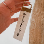 Personalised Linen Effect Keychains - Birdie Barn