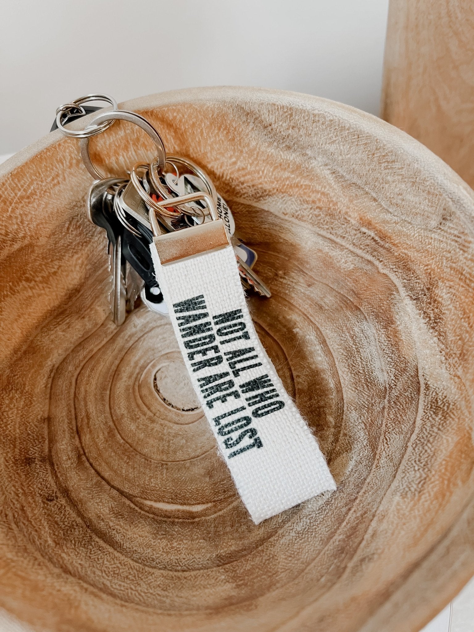 Personalised Linen Effect Keychains - Birdie Barn