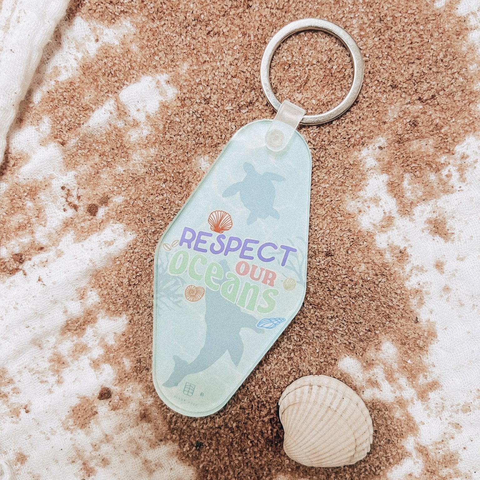 Respect Our Oceans Acrylic Keychain - Birdie Barn