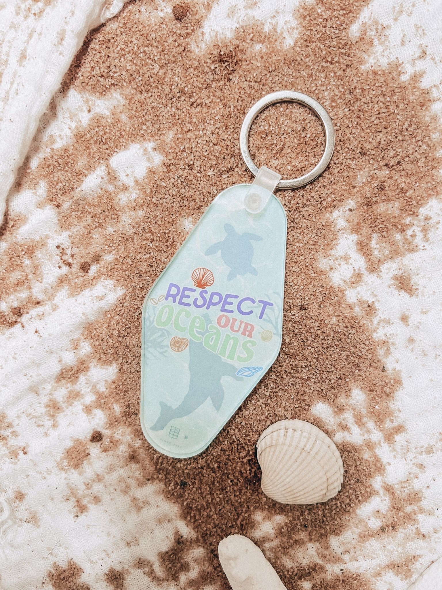 Respect Our Oceans Acrylic Keychain - Birdie Barn