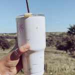 Sketchy Palms 30oz Tumbler - Personalised: ABBEY - Birdie Barn