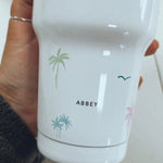 Sketchy Palms 30oz Tumbler - Personalised: ABBEY - Birdie Barn