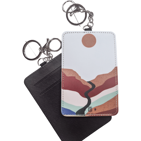 Sunrise Card Holder Keychain - Birdie Barn