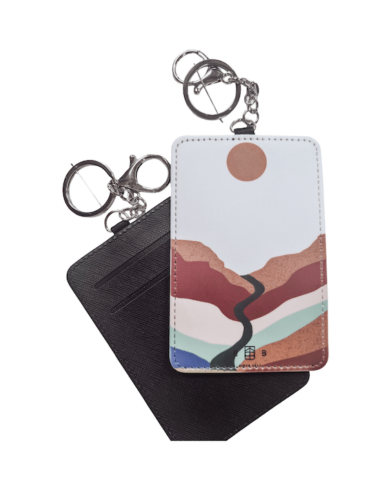 Sunrise Card Holder Keychain - Birdie Barn