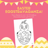 Free Easter Chick Colouring Printable
