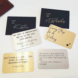 Personalised Metal Wallet Card - Text
