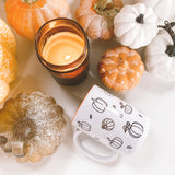 Pumpkin and Gourd Speckled Autumn Mug