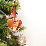 Personalised Glass Tree Decoration - Heart