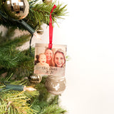 Personalised Glass Tree Decoration - Square