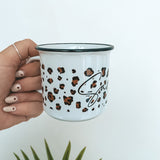 Personalised Leopard Print Mug