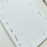 A5 Pressed Flowers Notepad
