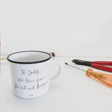 Papa Bear Mug with Personalised Message - Small