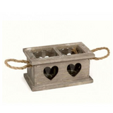 Heart Candle Holder with Rope Handles