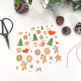 Christmas Cookie Glossy Stickers